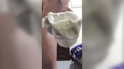 College Cutie in White Briefs Jacks Off! - Hardcore Gay Porn