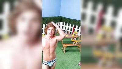 Gay Porn Funtopia: Blond Muscle Boys Hot Underwear Fun!