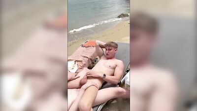 Gangbang on the Beach: Public Porn Boys