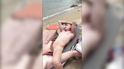 Gangbang on the Beach: Public Porn Boys