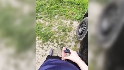 Outdoor Cum #2: The Sequel - Watch Out for the Camera!