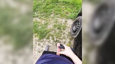 Outdoor Cum #2: The Sequel - Watch Out for the Camera!