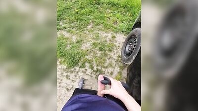 Outdoor Cum #2: The Sequel - Watch Out for the Camera!