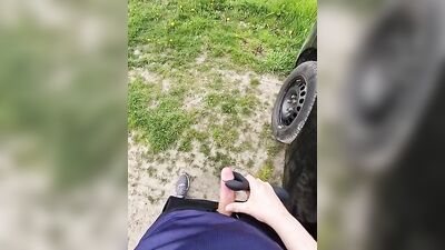 Outdoor Cum #2: The Sequel - Watch Out for the Camera!