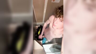 Jerking Off in the Dressing Room: A Cute Guys Horny Adventure