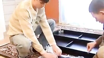 Twink Furniture Assembly: A Gay Porn Video with Wild Sex and Group Oral Action!