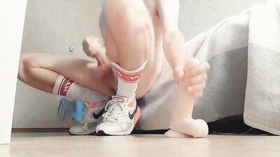 Nike Boys Gay Toy Playtime: Solo Hand Job and Cum Shots!