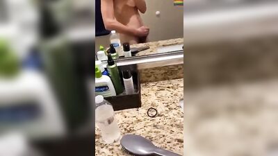 Self-pleasure shorties - twink cocks on web cam!