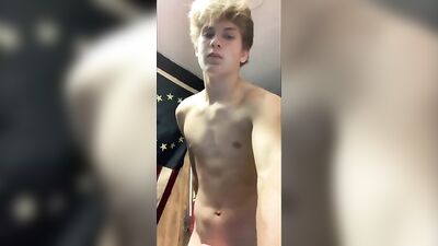 Cumming Solo with Cute Xander - Twink Muscle Porn