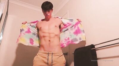 Cumming Cute Muscle Boys Room Show - Big Cocks Fit Amateur Straight Boys Solo Jacking Off!