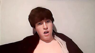 Ginger Twink Webcam Boy Cums: AI Enhanced Gay Porn Video