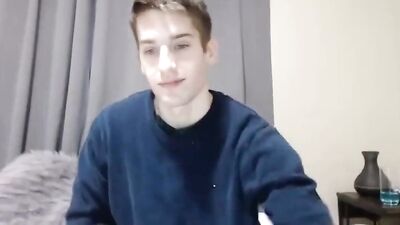 Young And Hard - Twink Jerks Off On Webcam For You!