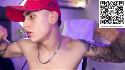 Dimas Muscle Show: Latino Frat Boy Cum Shots!