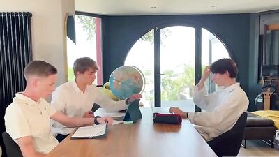 Gay Porn - Wild Orgy! 4 Guys Bareback Group Sex