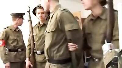 Orgy in the Barracks Twink Guys Gay Porn - Action Cum Shots Group Sex Oral