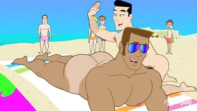 Beach Erotica: Exploring Gay Porns Best Asses and BIG Cocks!