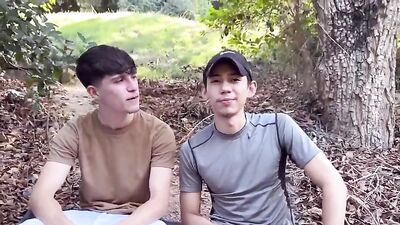 Woodsy Twinks Delivering Hot Cumshots