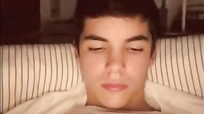 Young Straight-Cocked Boy Cums and Shows His Ass for the Camera!