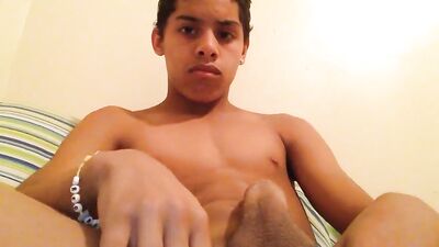 Latino twink jerking off gay porn tube