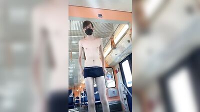 Public Outside Adventure: Enjoy Amateur Train Gay Porn!
