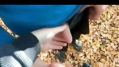 Wild Outdoor Encounters: Lads Wanking Each Other in the Park Porn