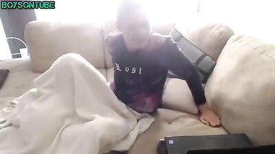 Young Gay Boy Cums Hard While Watching Hot Gay Porn Videos Online!