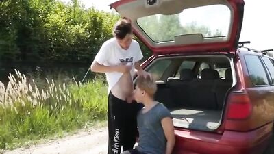 Outdoor Bareback Butt Fucking Domination - Rough Sex With Big Uncut Cocks!