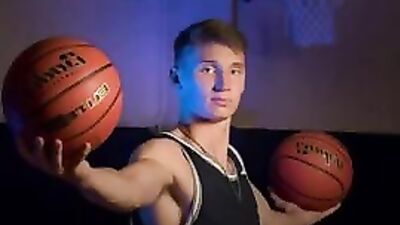 Discovering Hidd*en Passions with Tall, Cute and Fit Basketball Player Jacking Off!