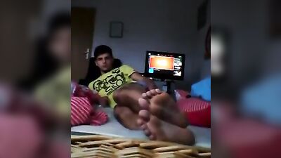 German Teen Fabians Smelly Summer Feet: Web-Cam Foot Fetish First Time Solo Amature Feet!
