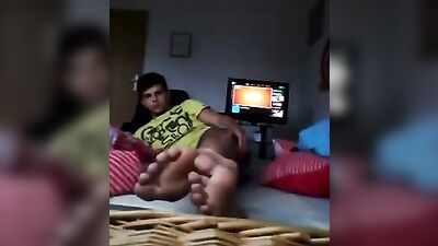 German Teen Fabians Smelly Summer Feet: Web-Cam Foot Fetish First Time Solo Amature Feet!
