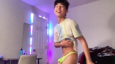 Young Asian Threesome in Little Green Thong Porn - Teen Wank!