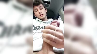 Gay Porn Web-Cam Solo Sex Cum Shots - Cumming In Car
