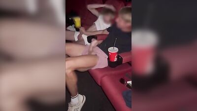 Theater Shenanigans: Amateur Public Outdoor Voyeur Twink Oral Fun!