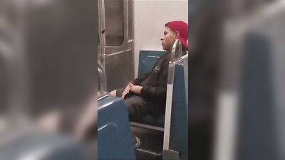 Latino Jerks Off on the Bus - A Foot Fetish Adventure!