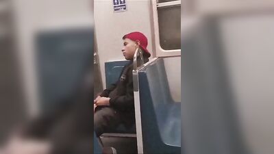 Latino Jerks Off on the Bus - A Foot Fetish Adventure!