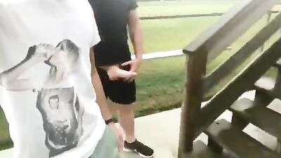Anon Public Park Exposed! - Oral Public Outside Straight Boys Voyeur anon