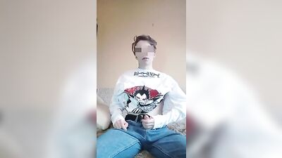 Young Lovely Boy Cum Swallows Into Condom - Gay Twink Web-Cam Porn