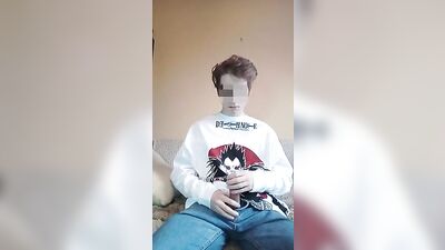 Young Lovely Boy Cum Swallows Into Condom - Gay Twink Web-Cam Porn