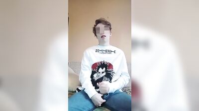 Young Lovely Boy Cum Swallows Into Condom - Gay Twink Web-Cam Porn