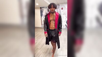 Straight Str8 Boxer Blows His Load!