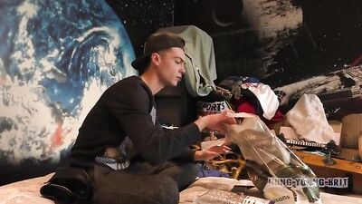 Brit Slut Lads Amateur Bareback Orgy - Tagged Cum Shots!