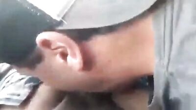 Car Blowjob Orgy: Public Outdoor Cumshot