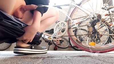 Gay Pissing Twink - Uncut Cock Squatting Fetish