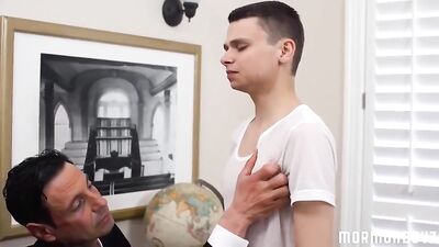 Missionary Boys Holes Filled with Dicks: Group Sex Manboy Training Forces Oral Sucking