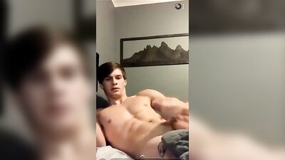 Cumming with Cute Fit Guy - Big Cocks Muscle Boys Solo Straight Boys