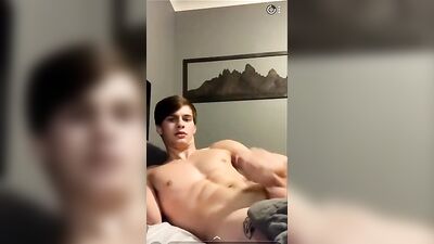 Cumming with Cute Fit Guy - Big Cocks Muscle Boys Solo Straight Boys