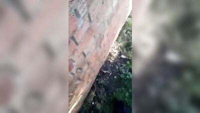 Desperate Outdoor Piss: No Toilet, No Holding Back!