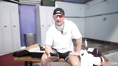 Coaching more in the showers than on the field! Hardcore Muscle Boys Pound Each Others Huge Cocks in the Locker Room!