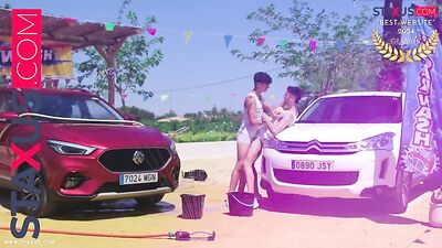 Carwash Twinks - Gay Love Bareback Short Film Porn!