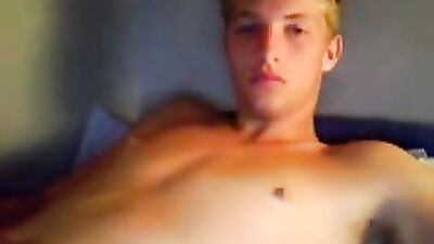 Discover the Cutest Blonde Guys Sexy Bedroom Jack-Off Session!